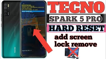 Tecno SPARK 5 Pro (TECNOKD7) Hard Reset | Pattern Unlock | Factory Reset Easy Trick With Keys