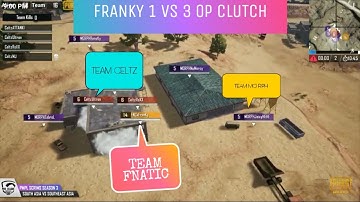 WHY FRANKY SPONSORS BY TEAM FNATIC .FRANKY OP CLUTCH IN PMPL.SCOUT OP PERFORMANCE.FT FRANKY