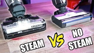 CrossWave HydroSteam vs Bissell CrossWave HF3  Battle of Bissell's New Hard Floor Cleaners