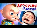 Annoying passenger episode  cartoon animation for children  funny  comedy kids shows
