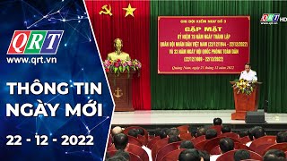 Thông tin ngày mới Quảng Nam | 22-12-2022 | QRT