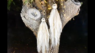 DIY Primitive Halloween Ghosts