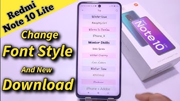 How To Change Font Style Redmi Note 10 Lite || Redmi note 10 lite Change Font Style