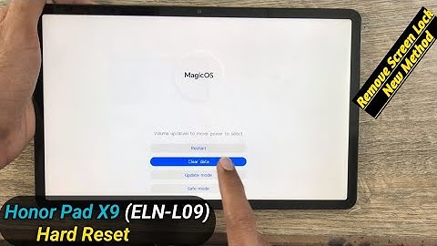 Honor Pad X9 (ELN-L09) Hard Reset \ How To Soft Reset Honor Pad X9