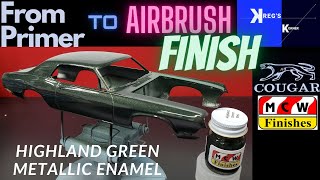69 COUGAR FROM PRIMER TO AIRBRUSH PAINTING... SHOWING HOW I PAINT MY MODELS