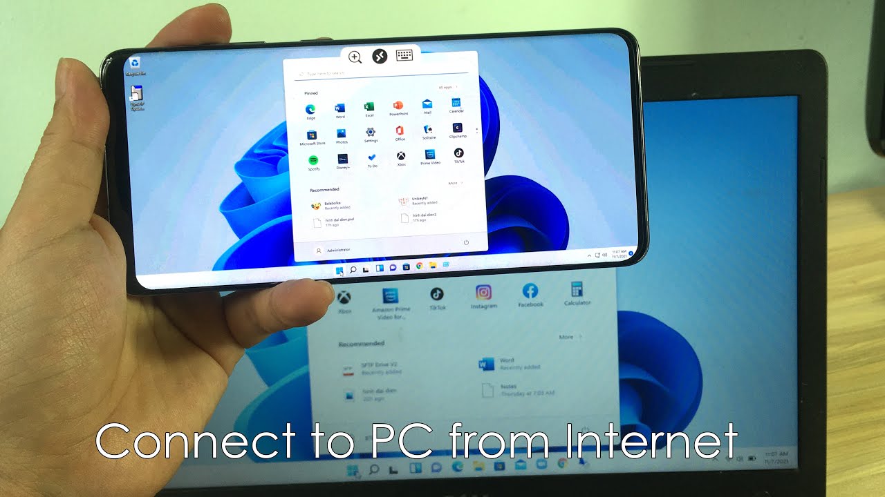 Connect to your PC from PHONE ! Anywhere , Free - YouTube