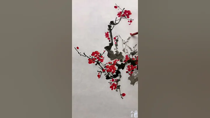 中国画教学  #怎么画梅花  #shorts - 天天要闻