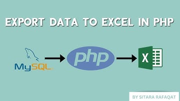 Export MySQL data to Excel in PHP - PHP Tutorial