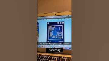 Fun Game of Playing Maze on the Computer