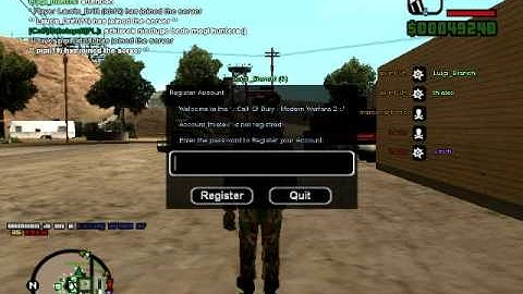 GTA SAMP mw2 server login bug