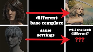 Elden Ring Character Creation: base template - does it make any difference?