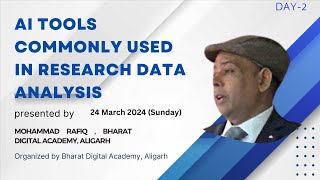 Day 2 AI tools commonly used in research data analysis By Mohammad Rafiq