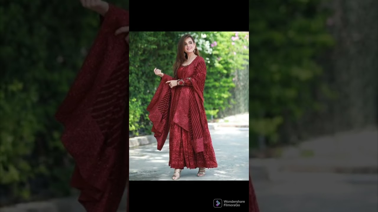 Trendy Fashion Maroon Dress Design 2022