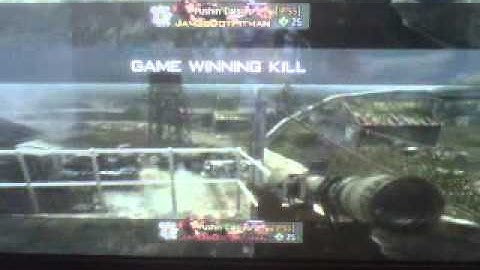 mw3 sniper kill cam , split screen