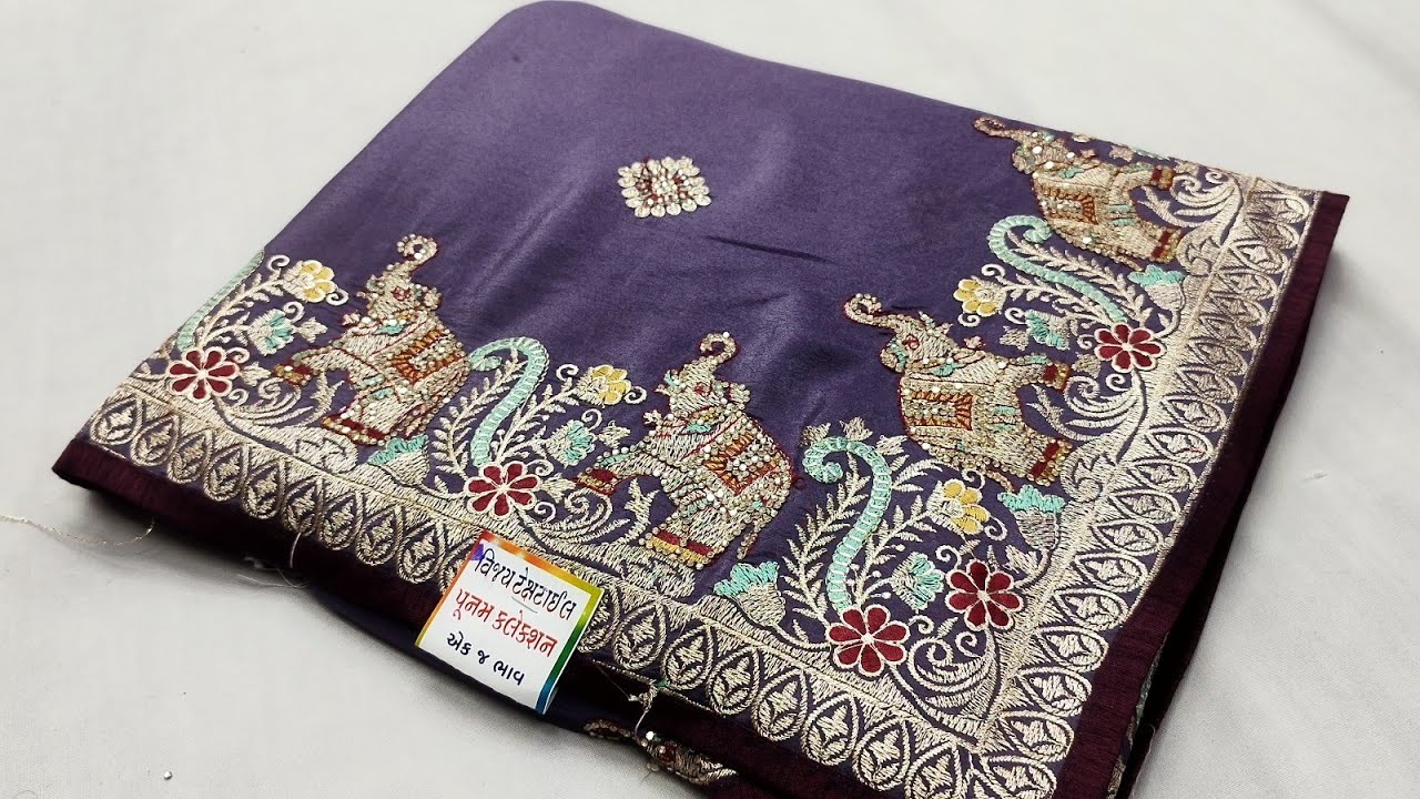 #exclusive fancy partywear saree #partywearsaree फेन्सी पार्टी वेयर साडी। #gajjisilk #trendingsarees