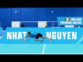 Nhat nguyen badminton training match