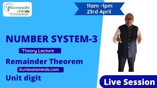 Number System | Remainder Theorem | Unit digit  |