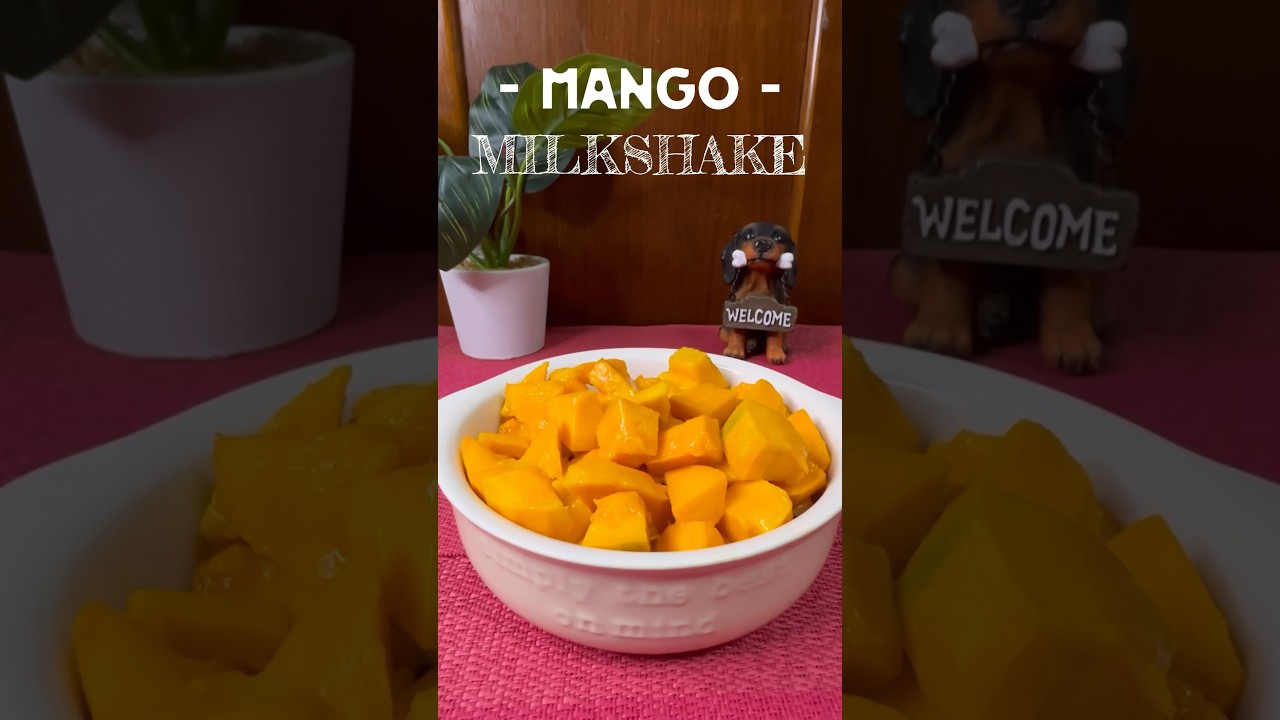 Easy Mango 🥭 milkshake with just 4 ingredients | 