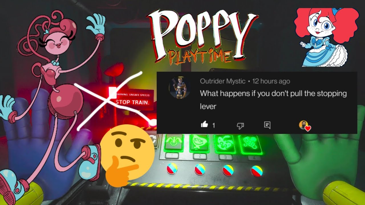 What if we don't stop the train in Poppy Playtime Chapter 2 ending ? 🤔🚂