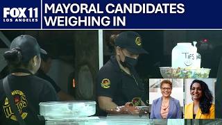 LA mayoral candidates differ on street vendor debate