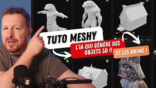 Tuto : IA to 3D !! Créez et Animez des Objets 3D avec cette IA folle : Meshy.ai