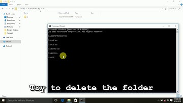 Command Prompt | Create and Delete Folders