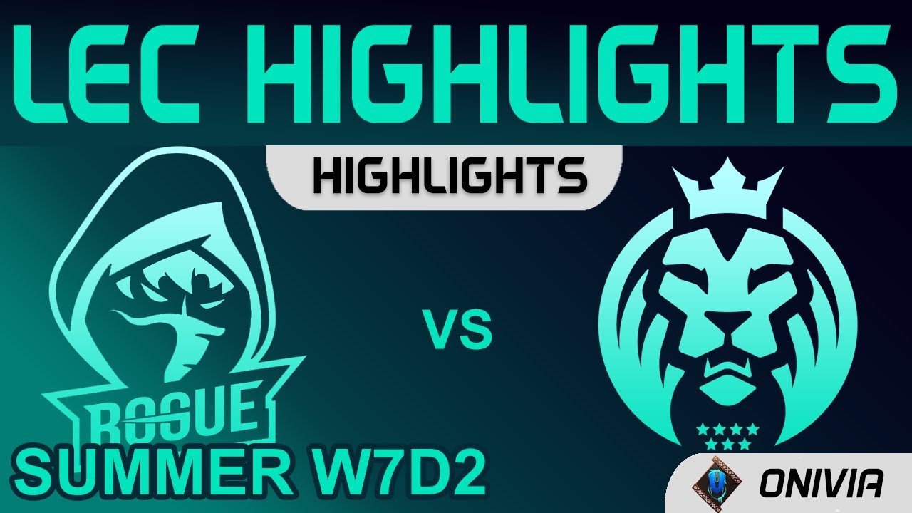 Download RGE vs MAD Highlights LEC Summer Season 2021 W7D2 Rogue vs MAD Lions by Onivia