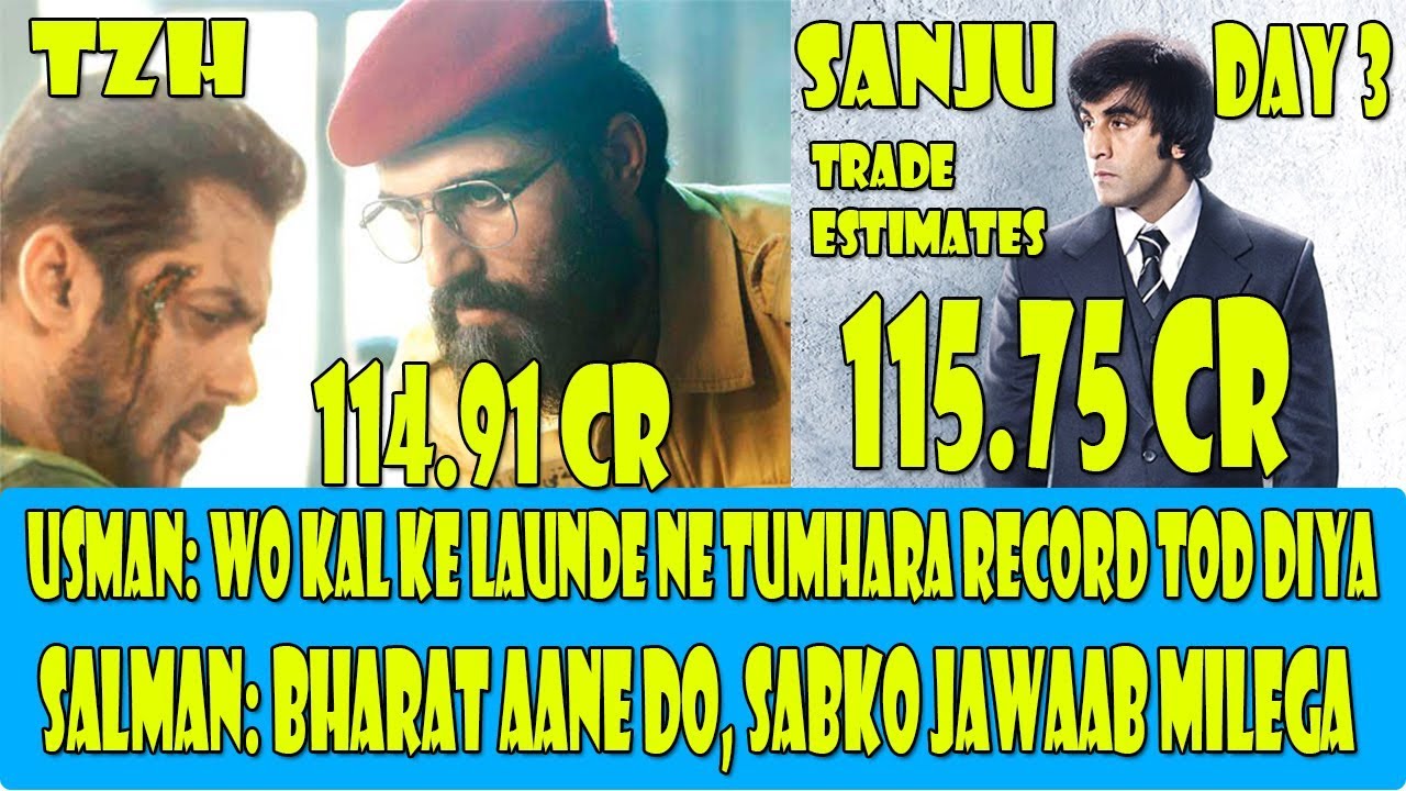 Sanju Movie Historic Collection Day 3 Estimates By TRADE