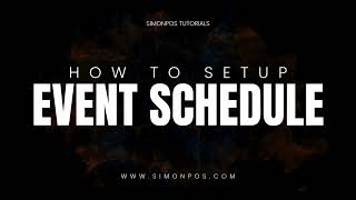 How to Schedule Events in SimonPOS | Food Truck Event Scheduler Tutorial