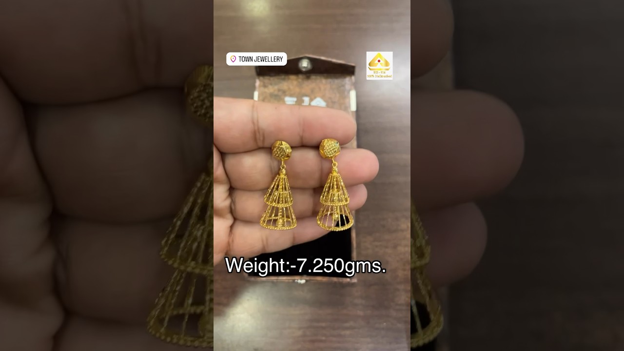 Newest Range of Light Weight Turkish Gold Jhumkas. 