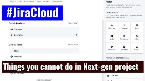 Jira Cloud - Things you cannot do on Next gen projects #NextGenProject