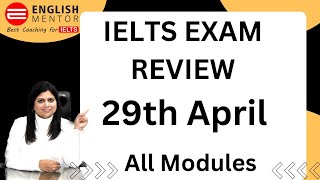 IELTS Exam Review 29th April 2023