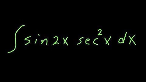 Integrate sin(2x)·sec²(x) dx | Trigonometric Integration Step-by-Step | Calculus 2 Techniques
