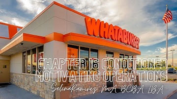 Chapter 16 Conditioned Motivating Operations