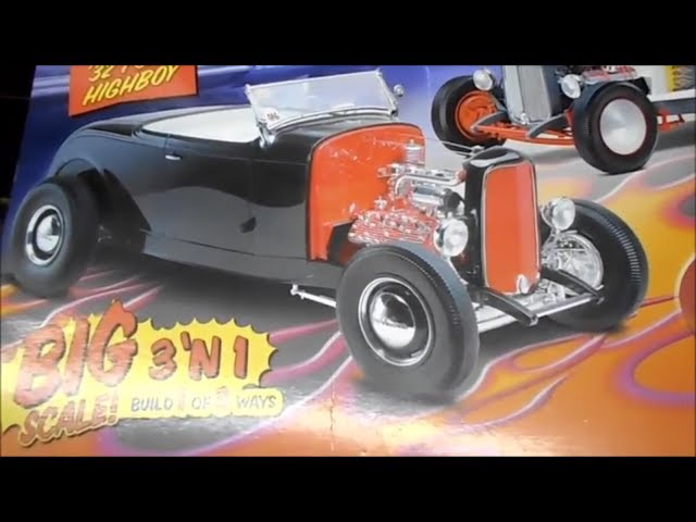 Revell 1/8 scale 1932 Ford model car pt 1 - YouTube