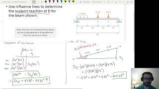 CE 312 Lecture 35:  Applications of Influence Lines (2022.11.09) PRE-RECORDED