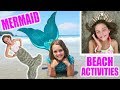 3 Best Real Mermaid Beach Activities | How To Mermaid Tail Crown With Ava | Kids Cooking and Crafts