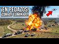 Ucrania Engañó a un Convoy Militar Ruso Hasta Terreno Abierto — Y Lo Hizo Volar en Pedazos