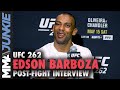 Edson Barboza talks bizarre TKO of Shane Burgos | UFC 262 interview