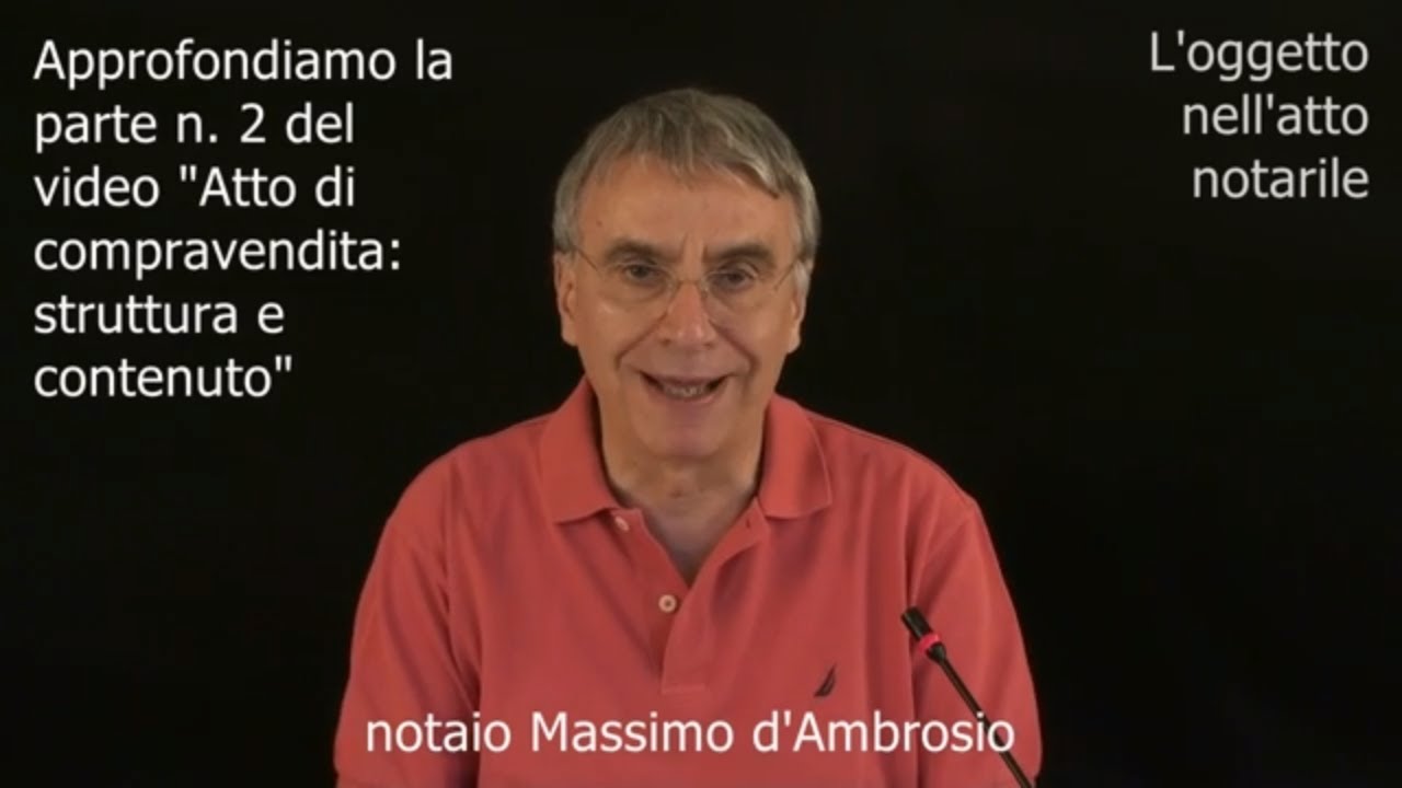 L'oggetto della compravendita (n.02)