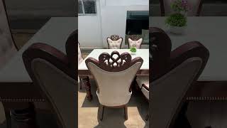 Royel Dining Table with Imported Granate table and 6 Chris Set in Our Store , Call : 87599 45678