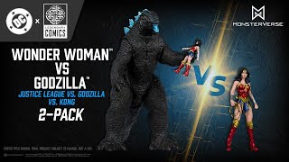 NEW DC x Legendary Comics™ Wonder Woman™ vs Godzilla™ 2-Pack | Action Figure Showcase
