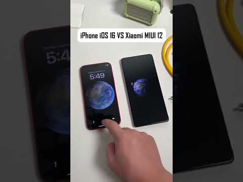 iPhone ios16 vs Xiaomi MIUI 12 Super Wallpapers #iphone14 #ios16 #xiaomi #miui #superwallpapers