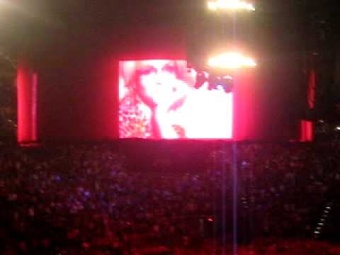 Britney Spears Candies Ad At Toyota Center - YouTube