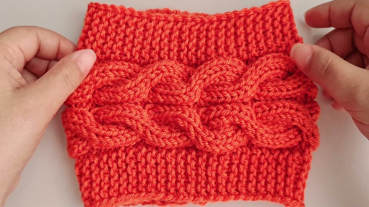 DIADEMA DE TRENZAS TEJIDA EN DOS AGUJAS - TODO EN CROCHET