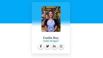 Profile Id Card Style Using HTML CSS | Day 29 Of 100 Day Project Series | Profile Card Styling