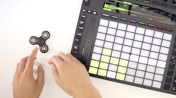 Make a beat before a fidget spinner stops spinning?!