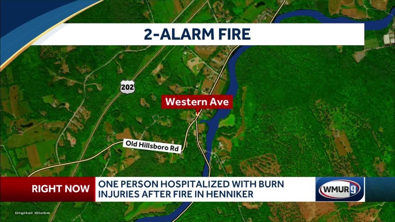 One person hospitalized after apartment fire in Henniker - YouTube