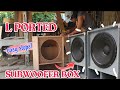 DIY L PORTED SUBWOOFER BOX Plywood Step by step guide