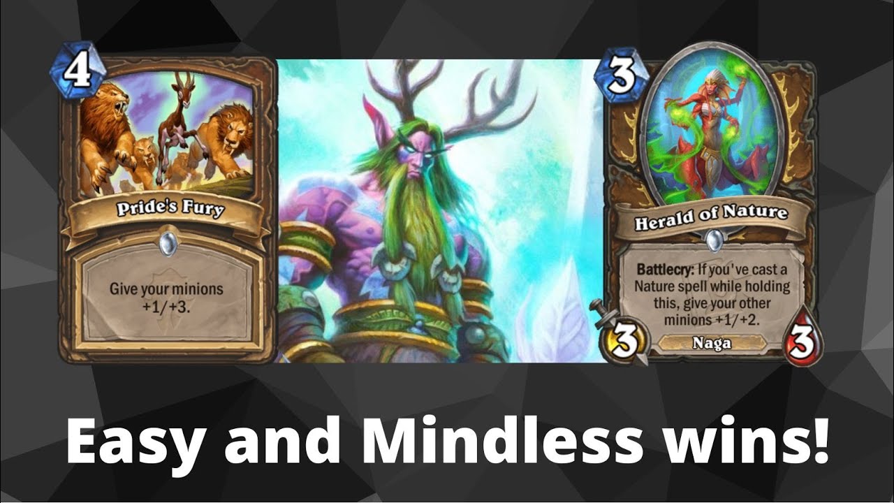 Easy wins with Beast/Aggro Druid in Legend | Hearthstone